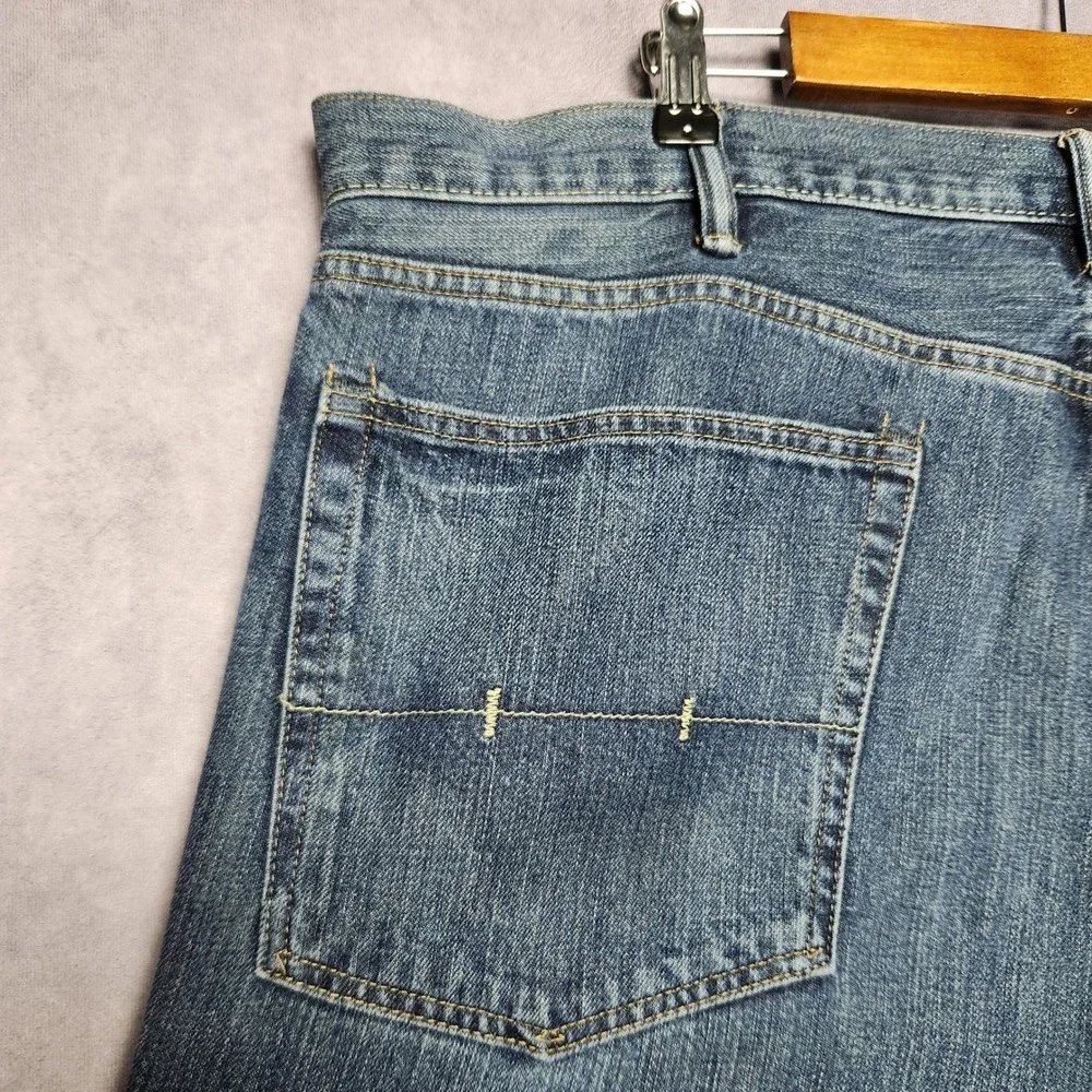 Polo Ralph Lauren Classic 867 Mens Blue Medium Wash Straight Leg Jeans 42x36